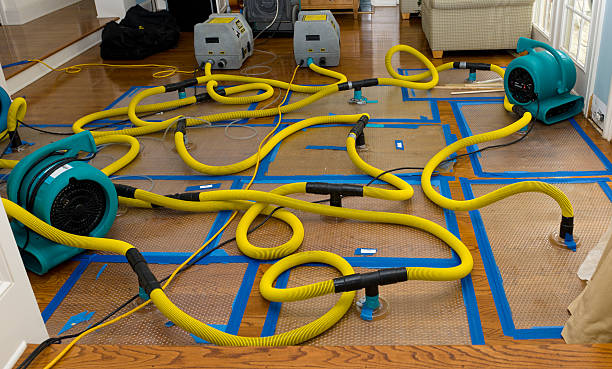 Professional Storm Water Damage Restoration technician working in Cambridge, WI